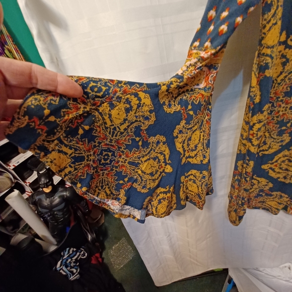 Free people mystery magic floral boho tunic blouse size small - Picture 5 of 12